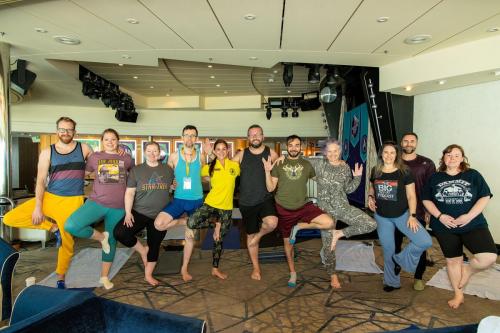 Morning Stretch with the Morale Officers